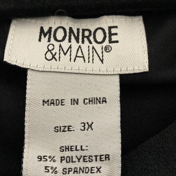 Monroe & Main Black White Polka Dot A-Line Dress Size 3X - Picture 9 of 9